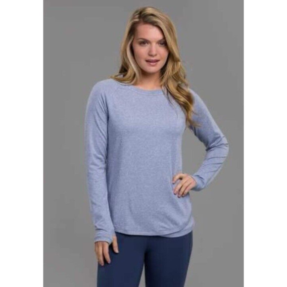 Zero Restriction Women's Ali Sweatshirt Blue Size X-Small Golf Milk Emblem - Picture 1 of 14